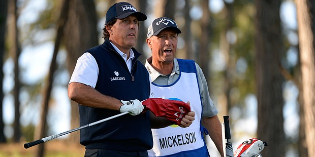 Mickelson's Magic: Lefty Shoots 66, Leads By Two At Pebble Beach