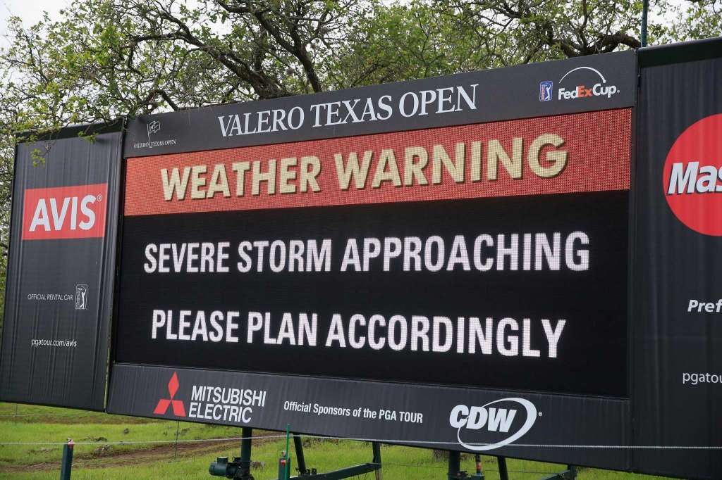 Rain Dominates First Round Of Valero Texas Open