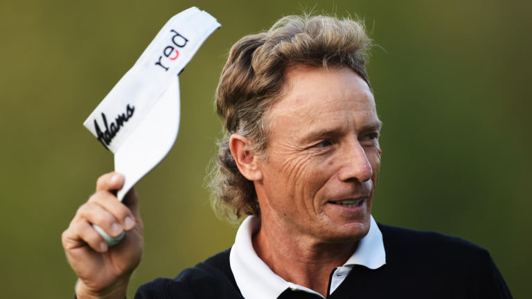 Look Out For Langer!  Bernie's One Back At Senior Players