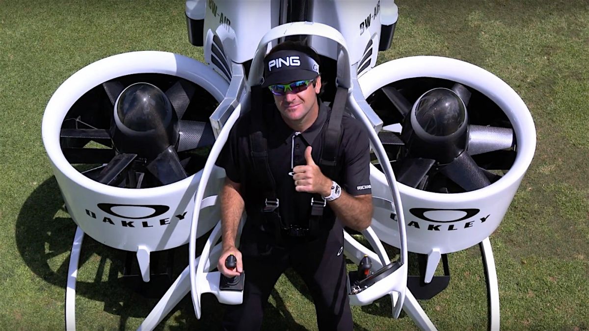 Bubba Watson's Flying Jet-Pack Is Too Crazy For Golf