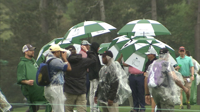 Rain Wipes Out Most Of Monday At The Masters