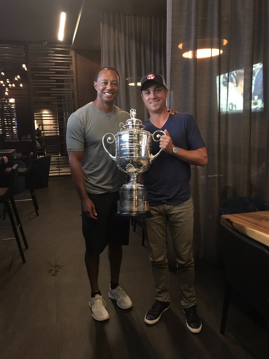 Justin Thomas Joins Tiger Woods For Some PGA Memories