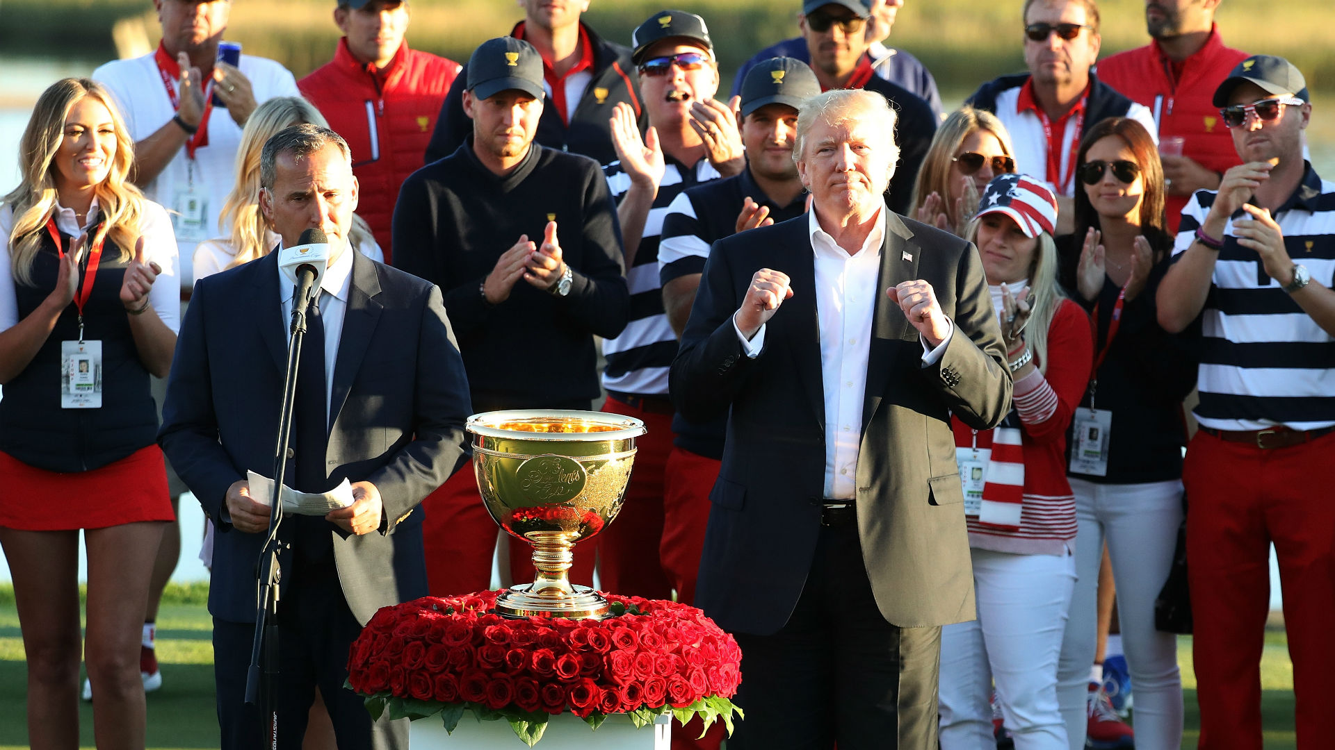 Presidents Cup Ends With A Presidential Celebration
