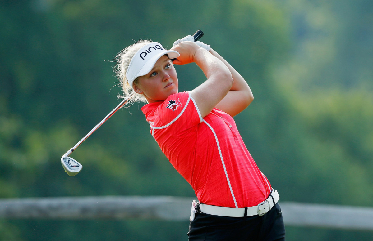 Brooke Henderson has worked on improving her play in the wind. 