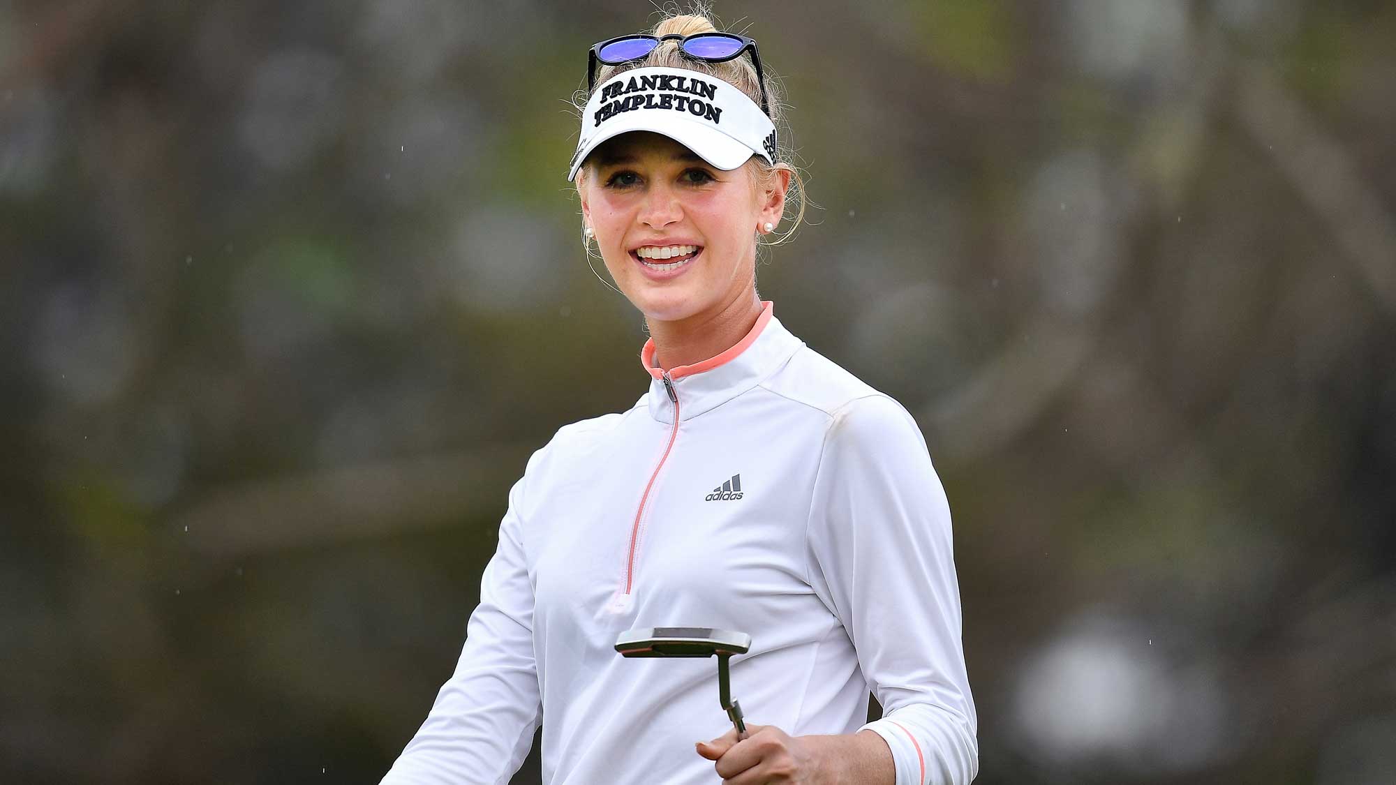 Jessica Korda had a lot to smile about after shooting 68. 
