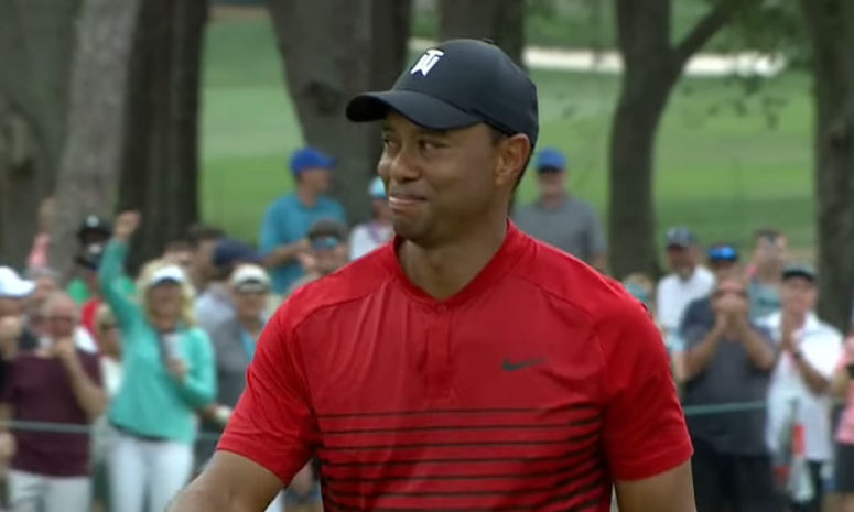 Tiger Woods Shows Everyone A Hard-Workin' Man At Quail Hollow
