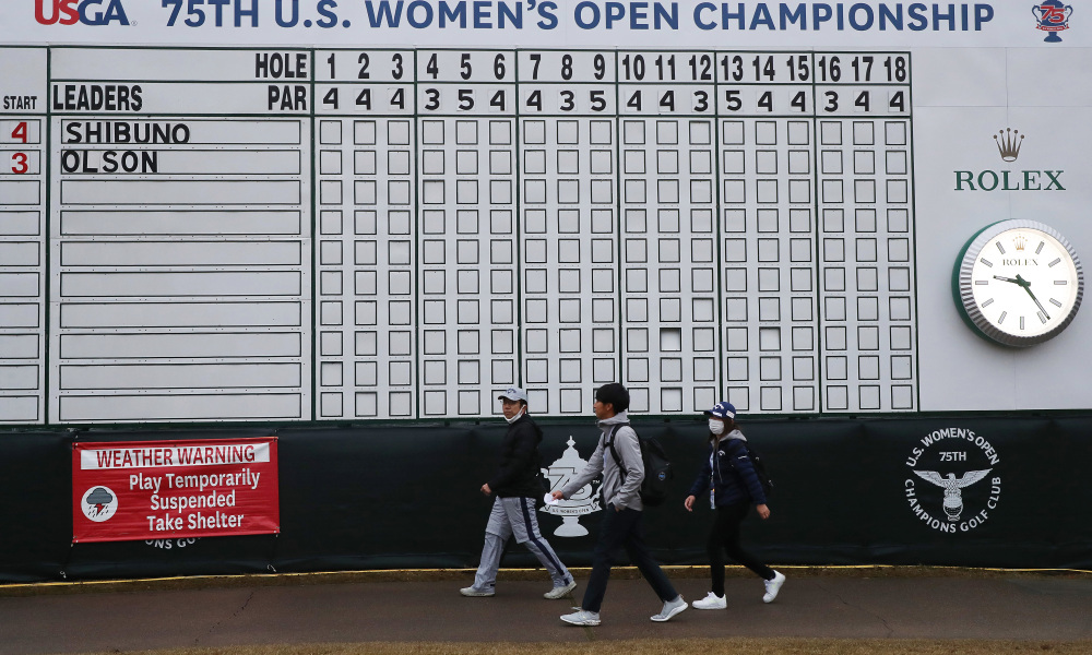 Major Rainout:  Women's U.S. Open Will Conclude On Monday