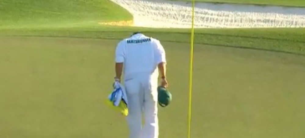 A Great Moment Of Masters Respect From Matsuyama's Caddie