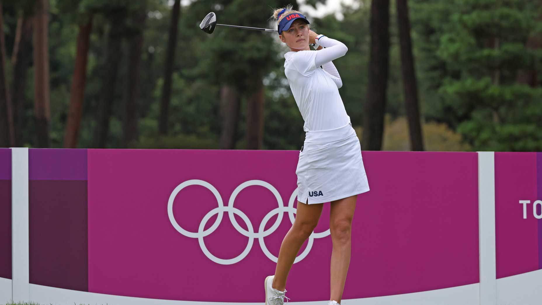 Nelly Korda's Gold Medal Chase Lands In Mother Nature's Hands