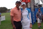 Tracking Tiger:  Nelly Korda Waits, Gets That Pic With Tiger Woods