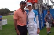 Tracking Tiger:  Nelly Korda Waits, Gets That Pic With Tiger Woods